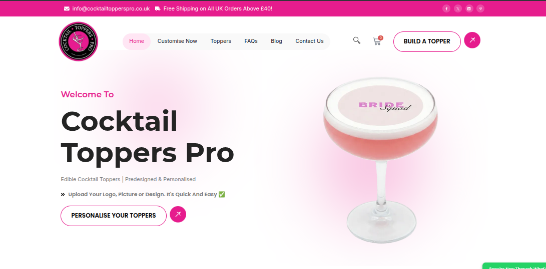 Cocktail Toppers PRO Web Store