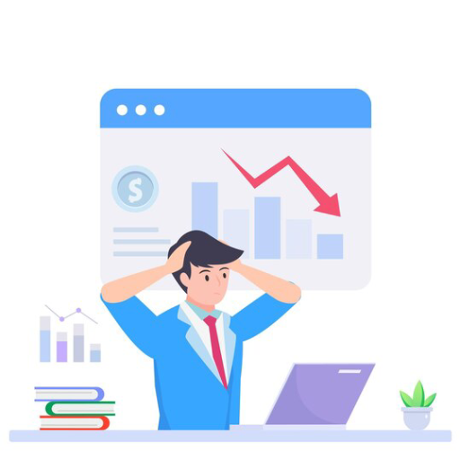 business fail graph down sad unhappy